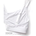 thumbnail image 6 of Women's Natrelax No Underwire Comfort Bralette Ribbed Wireless Bra Sleep Unlined V Neck Bras Soft Everyday, 6 of 7