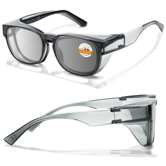 Gafas de seguridad LianSan LS8602MGY-P fotocromáticas UV400 para hombres y mujeres