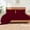 Burgundy, variant on 5Pcs 100% Microfiber Split King Size Sheets Sets for Adjustable Bed 18" Inch Deep Pocket Soft & Breathable Sheet Set - Burgundy Solid