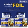 thumbnail image 6 of Pop-Up Aluminum Foil Wrap Sheets 9 x 10 3/4 Silver 200 per Box - Non-stick Heavy Duty aluminum foil sheets for Restaurants, Delis & Catering (9" x 10 3/4", 200), 6 of 7