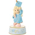 thumbnail image 3 of Precious Moments From Cap And Gown To New Horizons Blonde Girl/Blue Gown Graduation Musical, 1 Each, 3 of 6