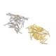 thumbnail image 5 of Lote de 50 cuentas espaciadoras de tubo para joyería, cuentas largas y curvas tipo fideos. Platino, 5 of 9
