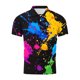 thumbnail image 4 of Blusa y camisa de manga corta con cuello vuelto para hombre, blusa de manga larga con solapa y botones estampados, blusa de poliéster para hombre, 4 of 5