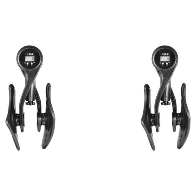 Yuarrent Thigh Exerciser with Counter Trainer Exercise Device Equipment Gym Negro 2Conjunto