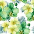 thumbnail image 3 of Yellow and Green Flowers Wallpaper Peel-and-Stick - 25"W x 125"H, 3 of 3