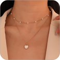 thumbnail image 1 of HAHDAXIA Collier de Perles pour Femmes Collier de Perles Superposé Or Collier de Perles à Brins Multiples, 1 of 7