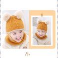 thumbnail image 4 of SPRING PARK Autumn Winter Cute Knitted Boys Girls Thick Christmas Beanie Warm Knitted Scarf Beanie Hat Infant Toddler Baby Beanie, 4 of 4