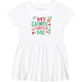 thumbnail image 3 of Inktastic My Auntie Loves Me Girls Girls Baby Dress, 3 of 5