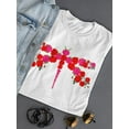 thumbnail image 3 of Dragonfly Made Of Flowers T-Shirt Women -SPIdeals Designs, Female 4X-Large, 3 of 4