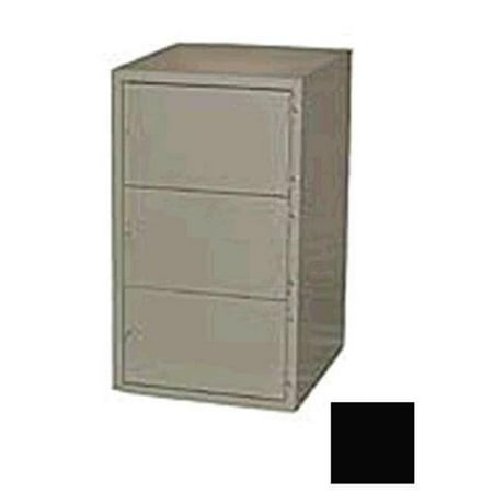 Diversified Woodcrafts LB-6A3BK Metal Base - 3 Horizontal Openings