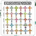 thumbnail image 3 of Imanes con forma de diamante, 30 unidades, con forma de cruz navideña, bricolaje, 3 of 7