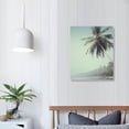 thumbnail image 3 of PIKWEEK  Sylvie Pale Green Coconut Palm Trees Canvas Wall Art, Warm Tropical Art for Wall, 3 of 4