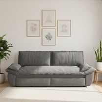 Homy Casa 3-in-1 Corduroy Convertible Sofa Bed, Queen Size Sleeper for Living Room