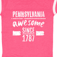 thumbnail image 4 of Inktastic Pennsylvania Awesome Since 1787 Boys or Girls Baby Bodysuit, 4 of 5