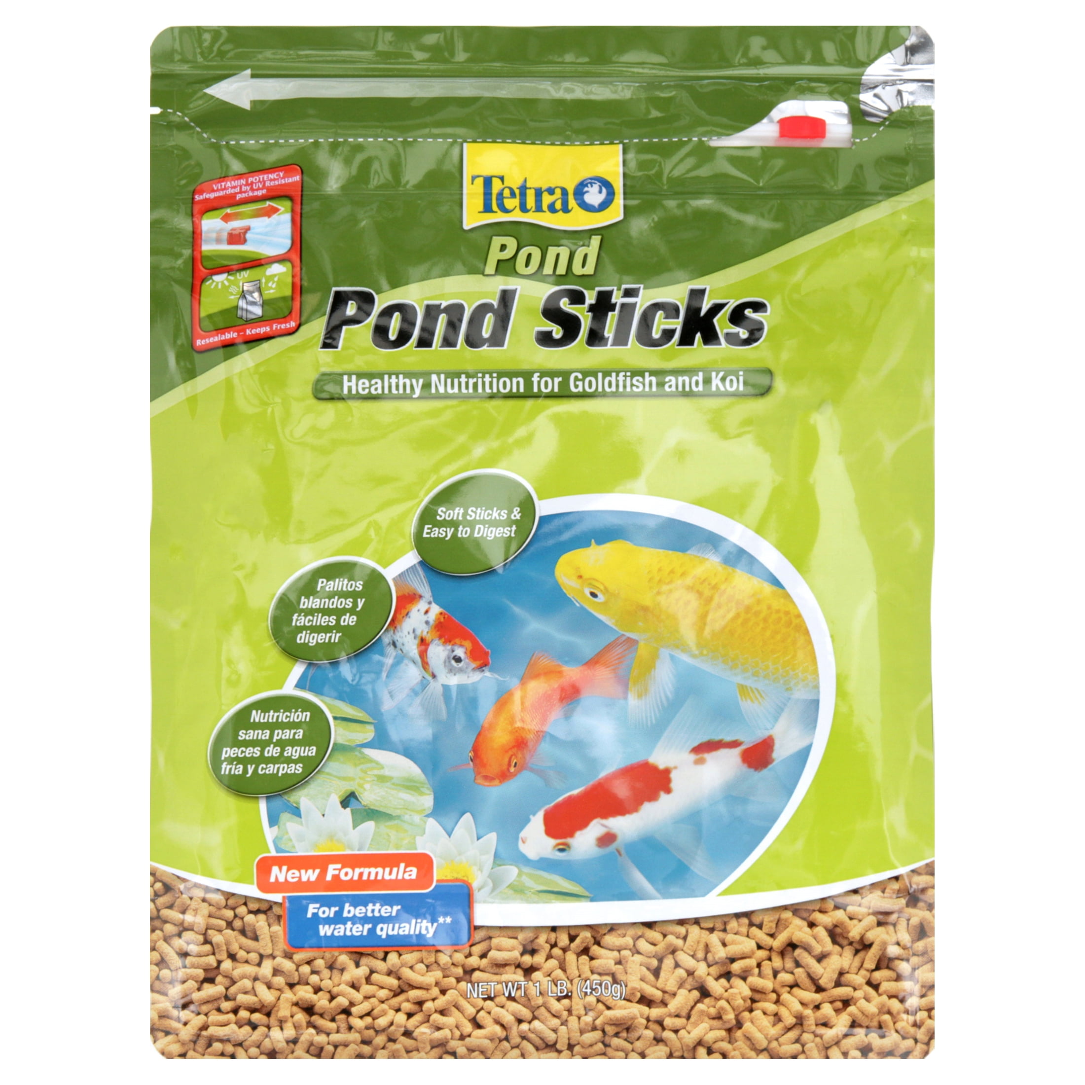 Tetra TetraPond Sticks 1 Pound, Pond Fish Food, for Goldfish and Koi 