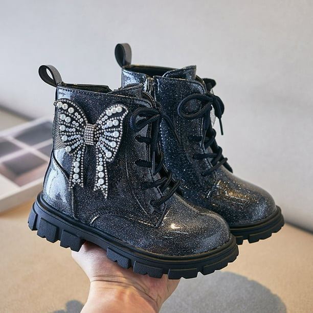 MEZZALL Bottes à Semelle Souple pour Filles Automne Nouvelles