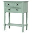 thumbnail image 5 of Narrow Console Table with Three Storage Drawers, Entryway Table with Storage Bottom Shelf, for Living Rooms, Entrances and Kitchens, Retro Blue, 5 of 9
