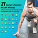 thumbnail image 3 of Báscula digital de baño Healthkeep para peso corporal con 8 electrodos, 21 datos corporales, medición BIA de doble frecuencia, báscula inteligente compatible con iOS y Android, máx. 400 lb/180 kg/28 s, 3 of 5