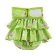 thumbnail image 1 of Washable Dog Diapers, Highly Absorbent Dog Diapers for Female Dogs, Dog Dresses for Dogs in Heat, Period, Incontinence, or Excitable Urination (Small, Light Green, 1 of 9