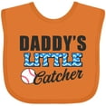 thumbnail image 3 of Inktastic Baseball Daddys Little Catcher Boys Baby Bib, 3 of 4