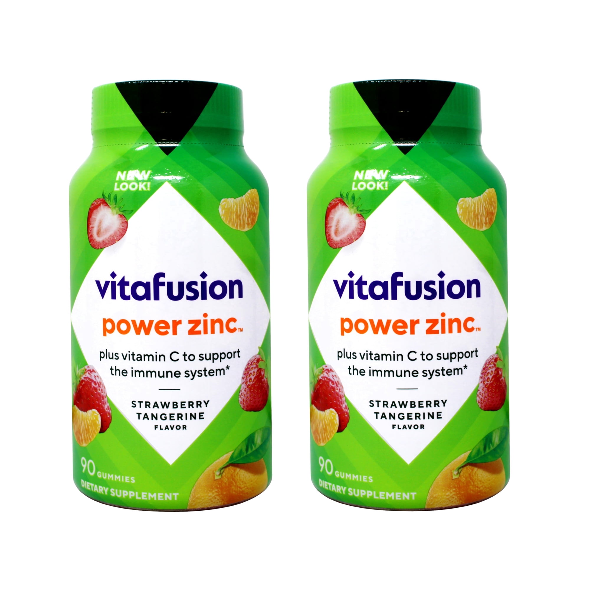 Vitafusion Power Zinc Gummy Vitamins; Strawberry Tangerine Flavored; 90 Count