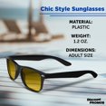 thumbnail image 4 of Gradient Lens Sunglasses Set of 10, Bulk Pack - UV Protection, Perfect for Parties, Beach, Pool, Outdoor Events - Yellow, 4 of 8