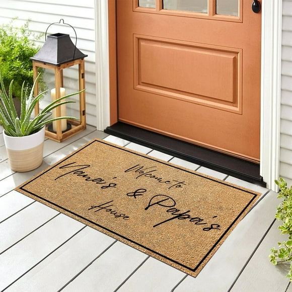 asddcavvf Grandparent's Day for Grandparents and Papa's Grandpa Grandma Doormat Granny Door Mat Quality Funny Home Mats for In Door Entrance Door Mat Stone Throw Blanket