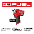 thumbnail image 3 of Milwaukee 2551-20 M12 FUEL SURGE Hydraulic Driver 1/4" Hex (Tool Only), 3 of 10