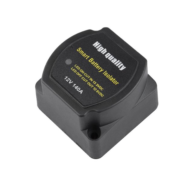 Aislador inteligente de batería dual, 12 V, 140 A, relé de carga dividida sensible al voltaje, accesorios para automóvil, relé VSR para autocaravanas