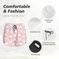 thumbnail image 6 of Haiem Rabbit And Cloud Women's 2 in 1 Running Shorts - Lightweight Athletic Workout Gym Yoga Breathable Sports Shorts Liner with Phone Pockets-Small, 6 of 9
