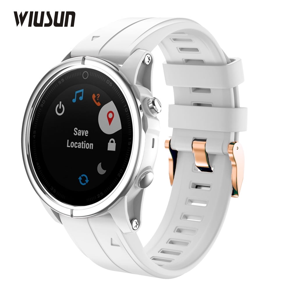 20mm Quickfit Watch Band for Garmin Fenix 8 43MM / 7S / 6S / 7S 6S Pro / 5S / 5S Plus Instinct 2S / Mk3 43mm Sports Silicone Strap Rosegold Buckle Bracelet