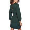 thumbnail image 4 of hotojiny Fall Dresses for Women Long Sleeve Crew Neck Belted A Line Mini Dress Wedding Guest Cocktail Party Dress, 4 of 7