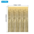 thumbnail image 2 of Uxcell 9.8 Ft x 3.3 Ft Tinsel Foil Fringe Backdrop Curtains, PET Film Metallic Decor Photo Backdrop, Matte Champagne, 2 of 4