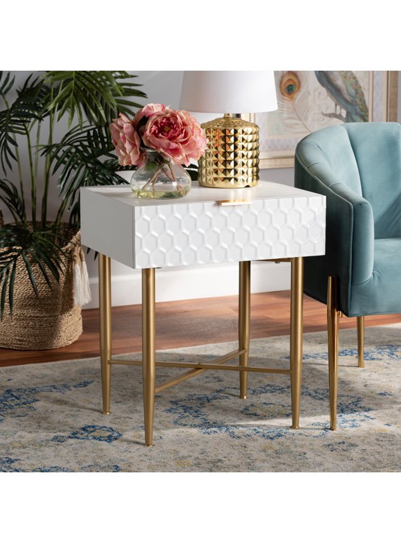 Gold Nightstands in Nightstands