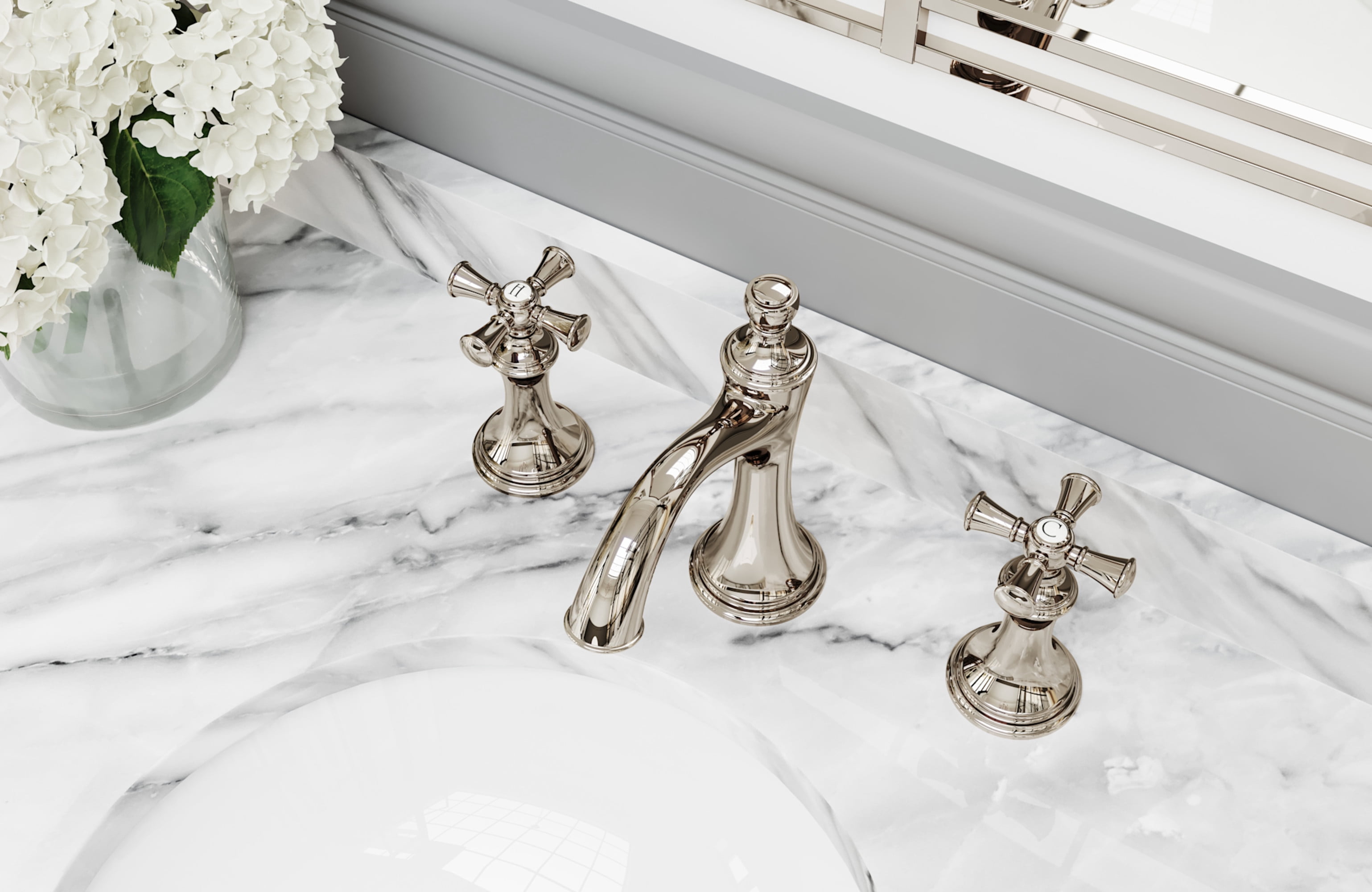 Pfister LG49-TB0C Tisbury 8" Widespread Bathroom Faucet, Polished Chrome