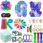 Puloru 30-piece sensory relief anti-stress finger pressure bubble gadget toyset