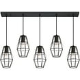 thumbnail image 3 of Ashley Harbour Transitional 5-Light Ceiling Hanging Pendant Lights, Black, 3 of 4