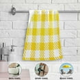 thumbnail image 6 of Dreamtimes Buffalo Plaid Yellow Hand Towel Set of 2, Highly Absorbent Soft Face Hand Towels for Bathroom, Kitchen, Hotel, Gym and Spa, 14 x 28 Inch, 14 x 28 Inch, 6 of 7