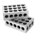 thumbnail image 1 of Bloque de precisión, 1 par de bloques de ultraprecisión con orificios para máquinas herramienta, almohadilla paralela de rendimiento sólido, 1 of 8