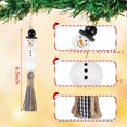thumbnail image 2 of Tiktok Christmas Natural Wooden Bead Garland with Buffalo Plaid, 6/12pcs 6.5" Aousthop Rustic Tassels Black & White Snowman Beaded Tassel for Xmas Tree Holiday Hanging Ornaments Decor Farmhouse, 2 of 5