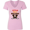 thumbnail image 3 of Inktastic English Bulldog Dog Women's V-Neck T-Shirt, 3 of 5