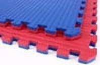 IncStores 7/8" Tatami Tiles Foam Interlocking Play Mats (Red/Blue)