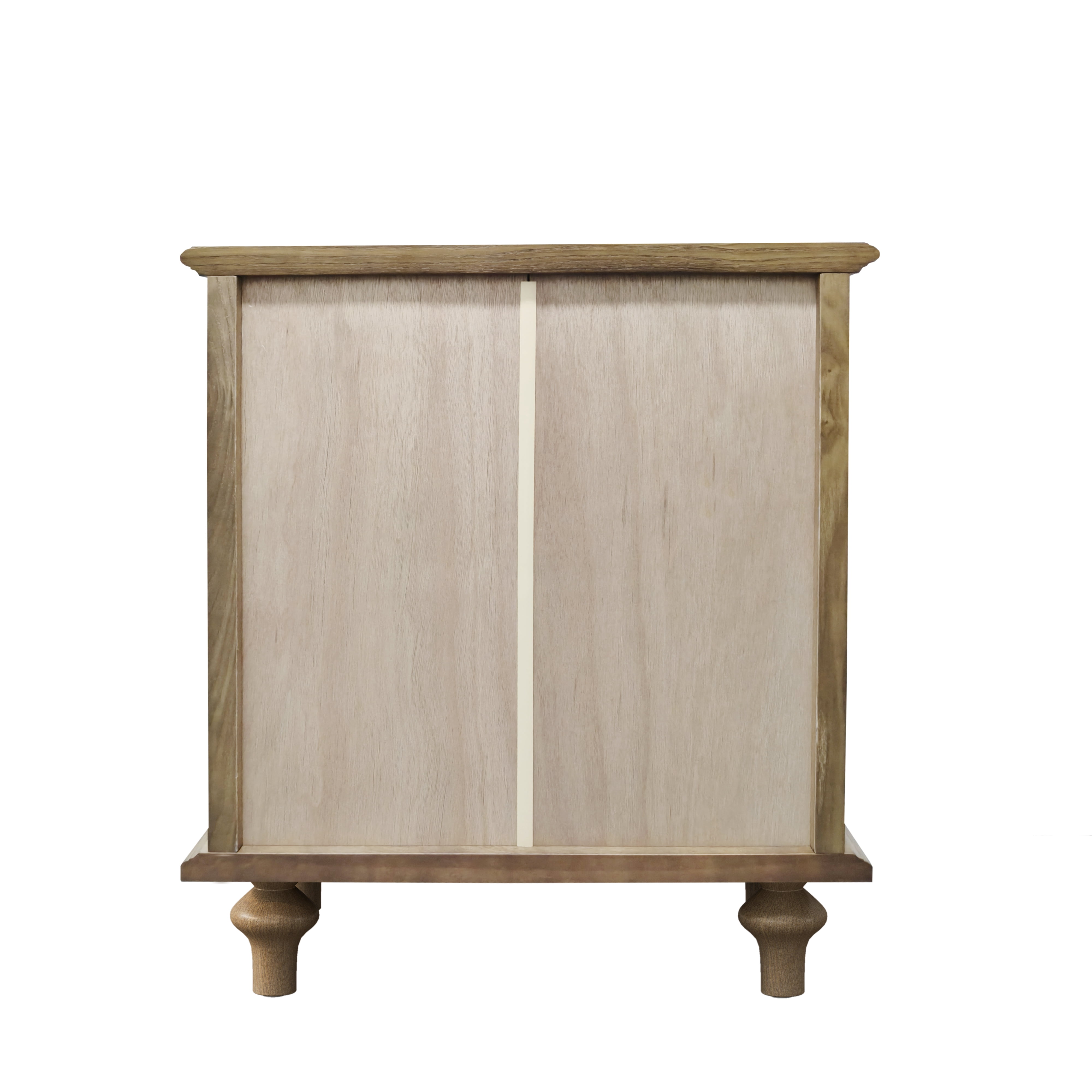 Farmhouse Nightstands Set of 2 with 4 Drawer,Wood Storage End Table with Hidden Pull-Out Shelf, Large Side Table with 4 Solid Wood Feet and Metal Handle,Easy Assembly,Light Brown