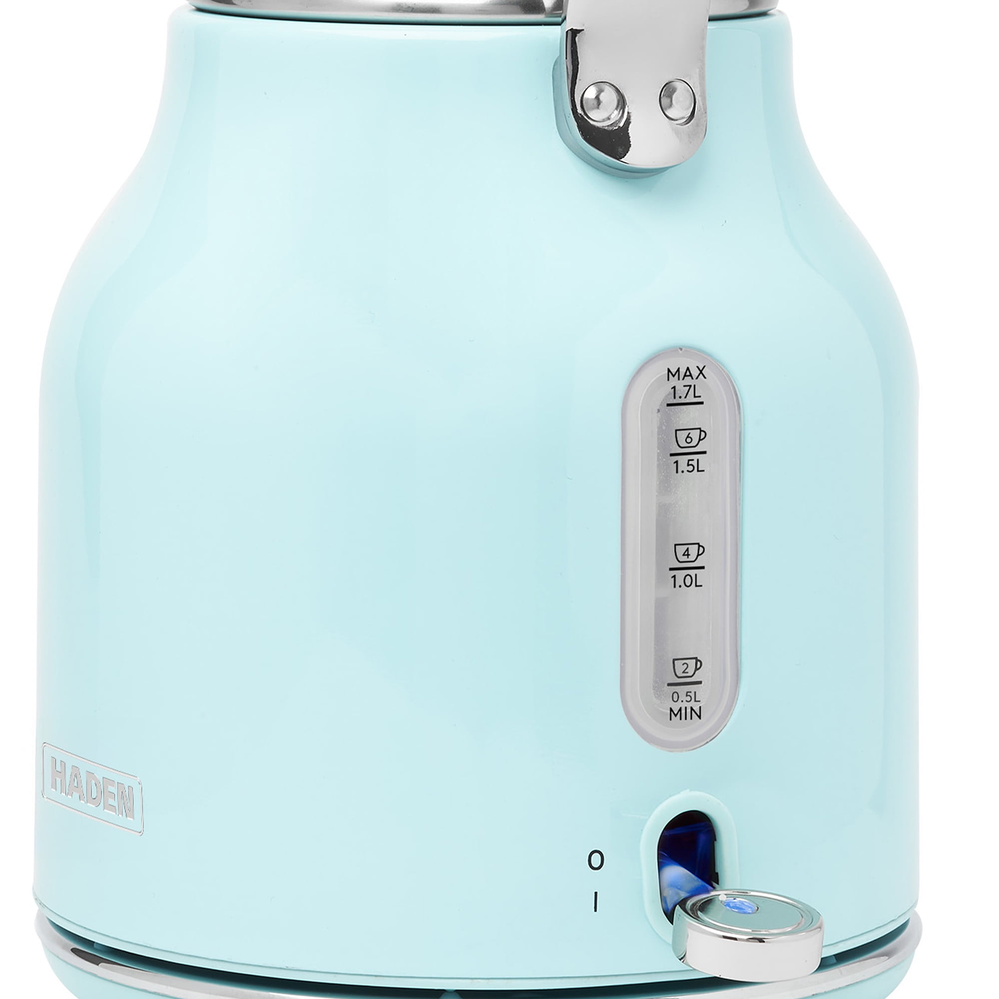 Haden Heritage 1.7 Liter Stainless Steel Kettle with Toaster, Turquoise