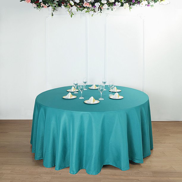 Efavormart 120" Wholesale Round Tablecloth Polyester Round Table Linens