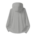 thumbnail image 4 of Yaoyar Mens Sun Shirt Upf 50+ Rash Guard Long Sleeve Zip Up Fishing Hoodie Breathable Ice Silk Jackets with Pockets, 4 of 8