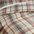 thumbnail image 6 of Southshore Fine Living, Inc. 100% Cotton Duvet Cover King Size, 300 TC Sateen, Highland Check Rust, 6 of 9