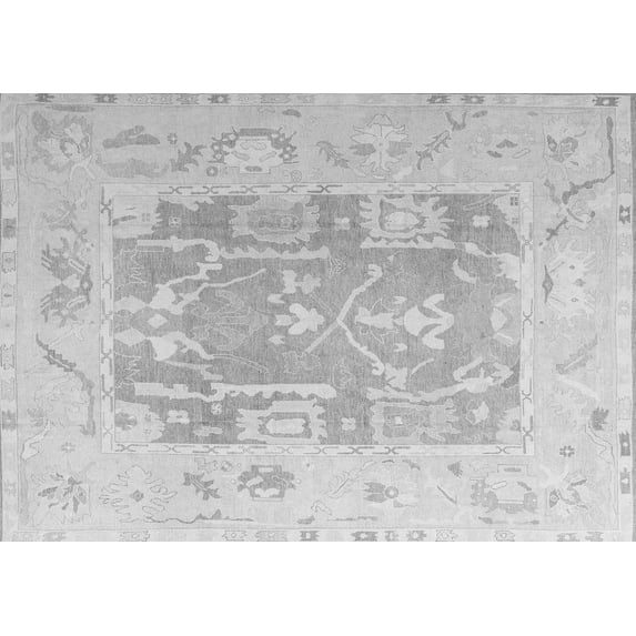 Ahgly Company Indoor Rectangle Abstract Gray Modern Area Rugs, 7' x 9'