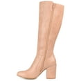 thumbnail image 3 of Journee Womens Tavia Wide Calf Block Heel Knee High Boots, 3 of 10