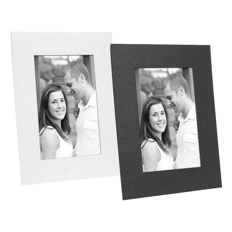 Pack Of 25 Black Cardboard Photo Easels - Display 5x7 Photos, Tabletop Frames